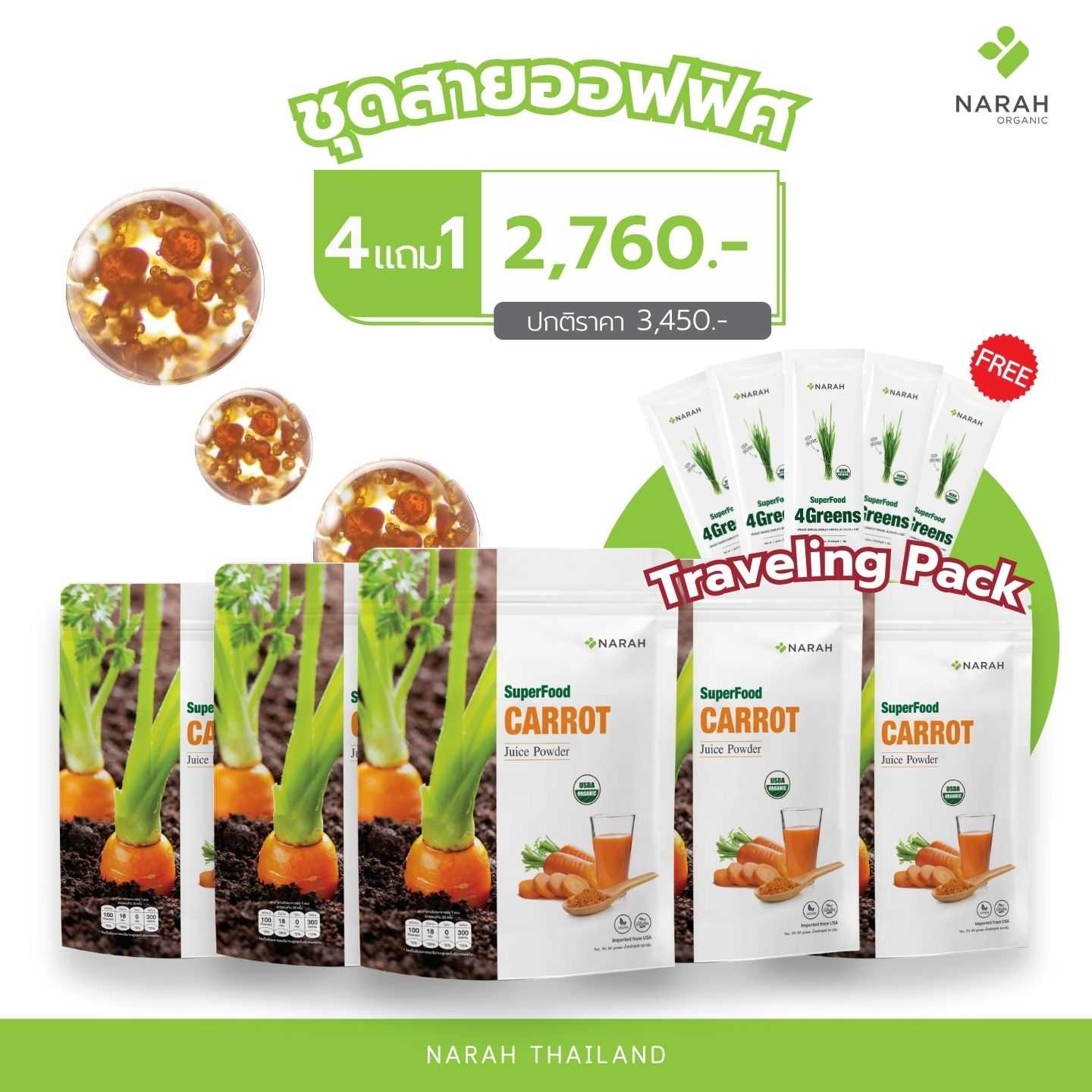 NR 004 - CARROT ชุดสายออฟฟิศ 4แถม1 ราคา 2,760 บาท
