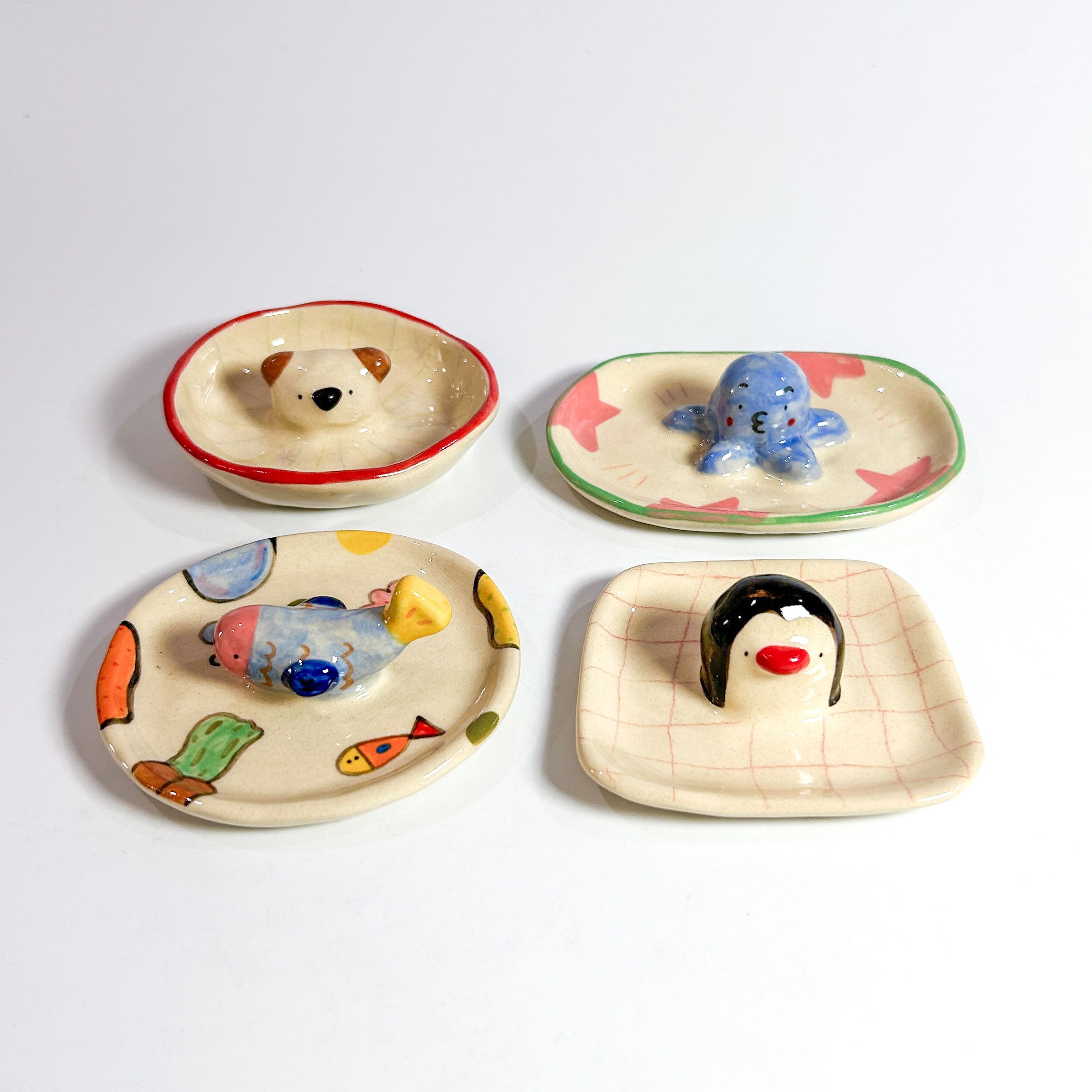 3D Animals plate 🐶🐙🐠🐧