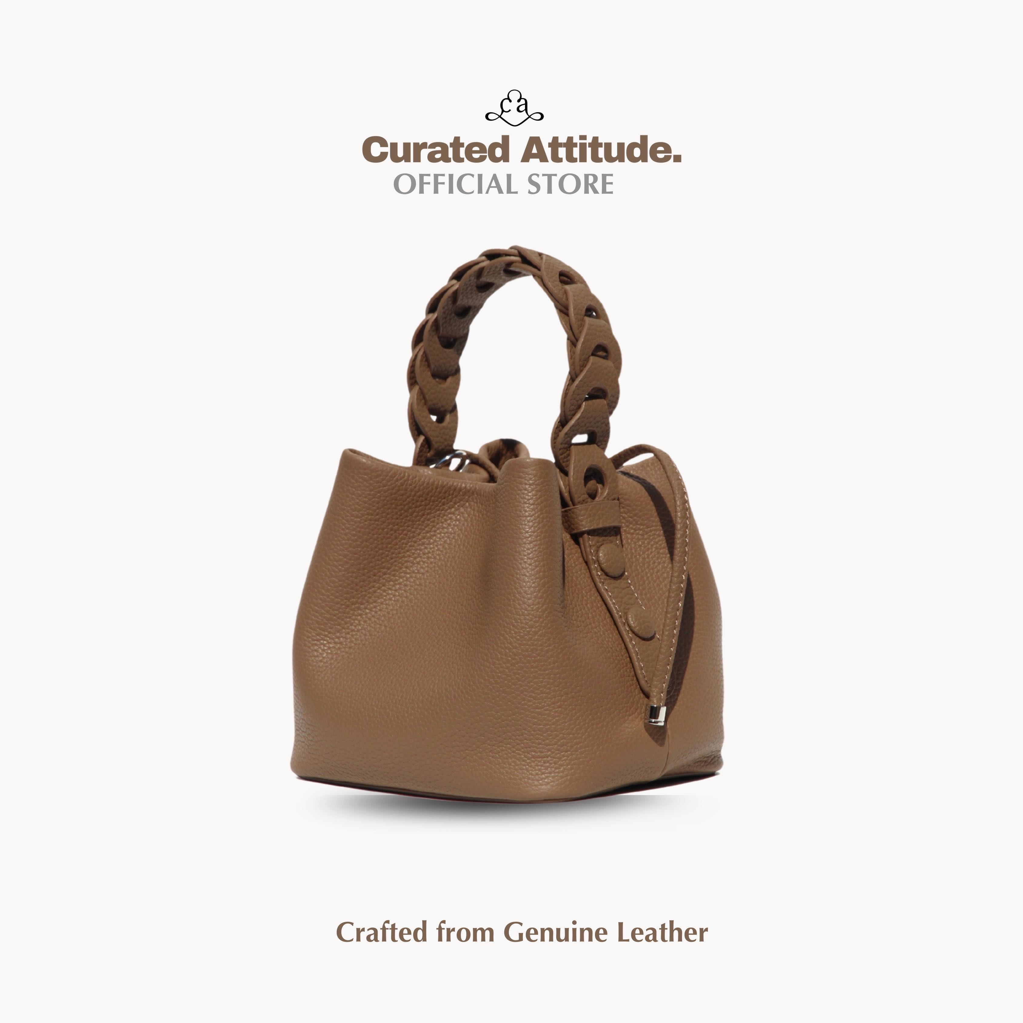 (พร้อมส่ง) Trenza Collection - Almond - Genuine Leather