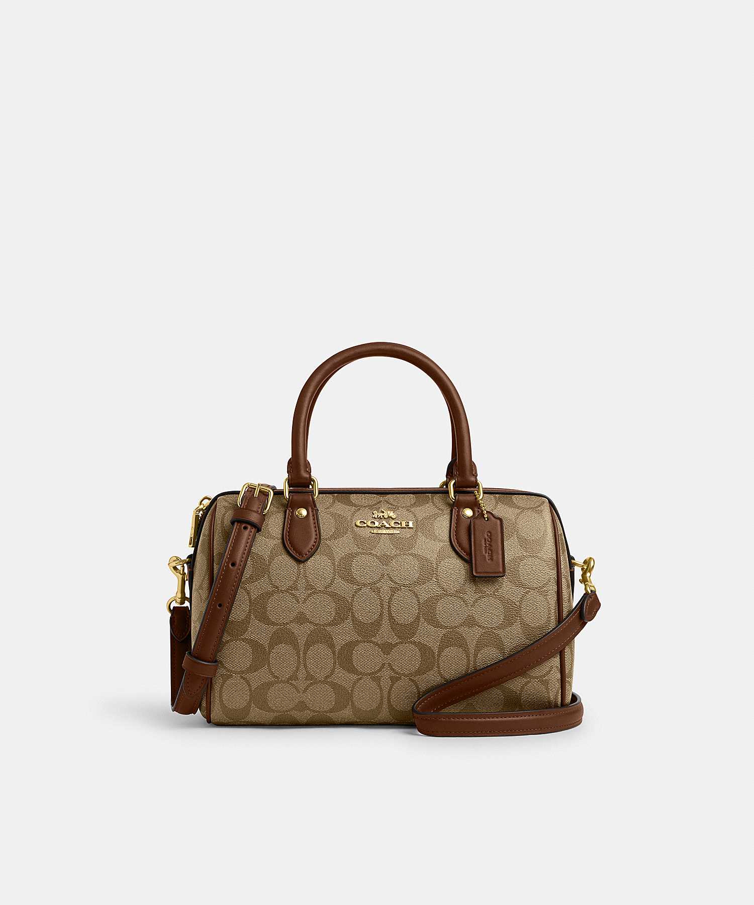 COACH ROWAN SATCHEL BAG IN SIGNATURE CANVAS CS188 IME74