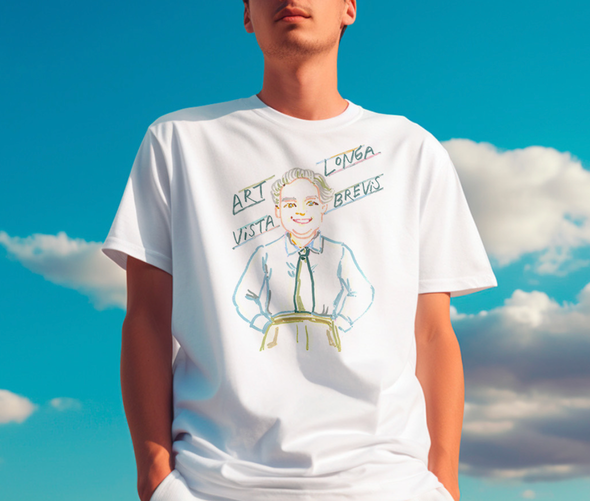 เสื้อยืดอาจารย์ศิลป์  ลาย art longa vista bravis