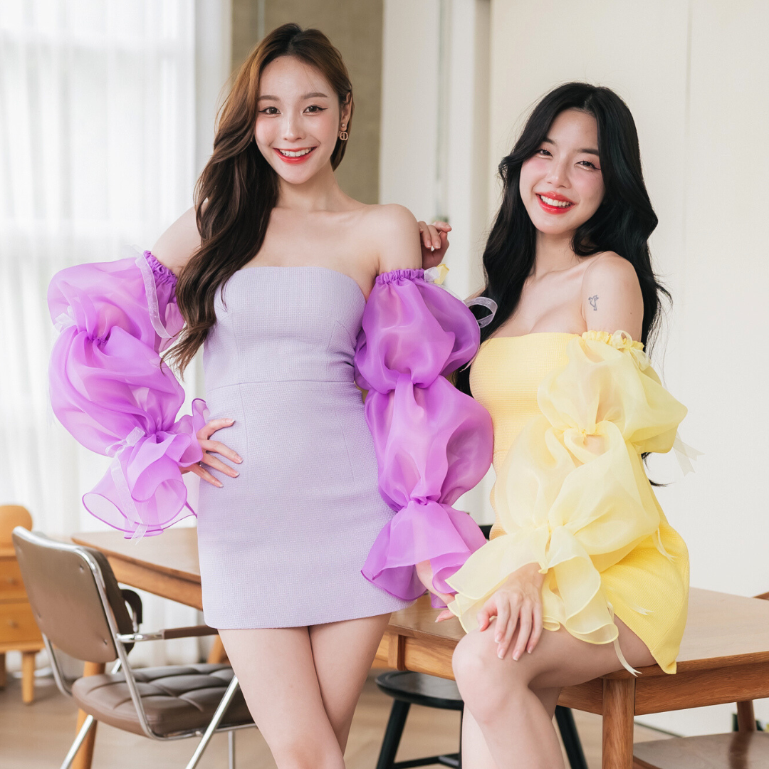 Lism D-105 ชุดเดรสสั้นลูกคุณหนูน่ารัก