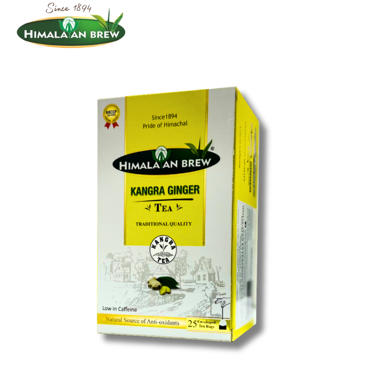Himalayan Brew Kangra Ginger Green Tea (25 tea bags) (low caffeine)