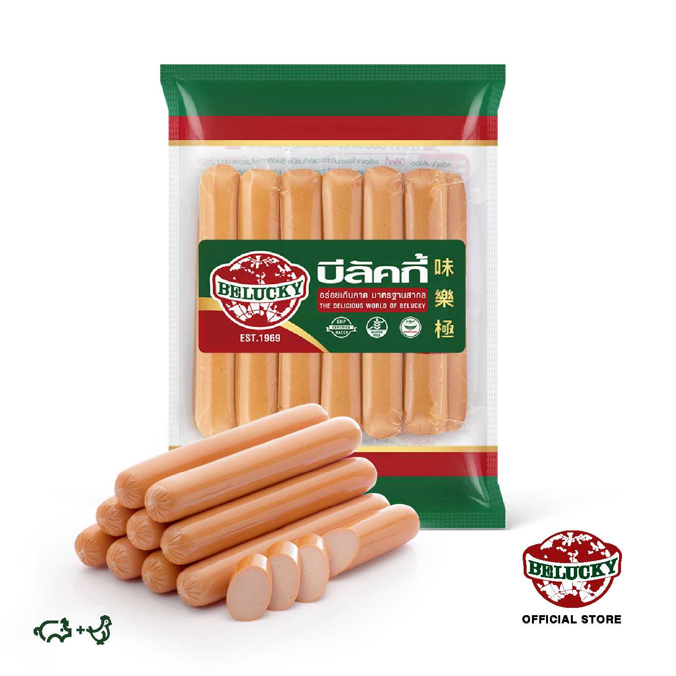 Hotdog 6 inches  (peel off) ฮอทดอก 6 นิ้ว (ลอก) 1,000g