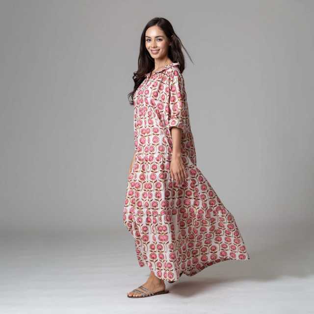 Bombana Dress (Pink, Free Size)