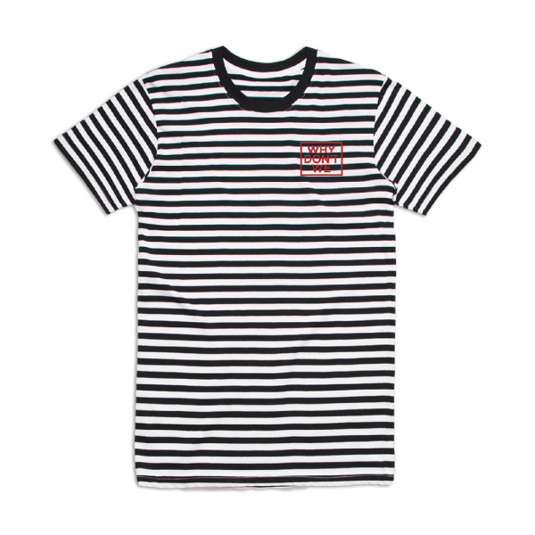 [พร้อมส่ง] Why Don't We - Striped Logo T-Shirt สินค้า official