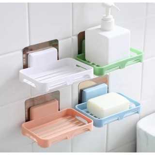 ที่วางสบู่ แบบติดผนัง ไม่ต้องเจาะ
