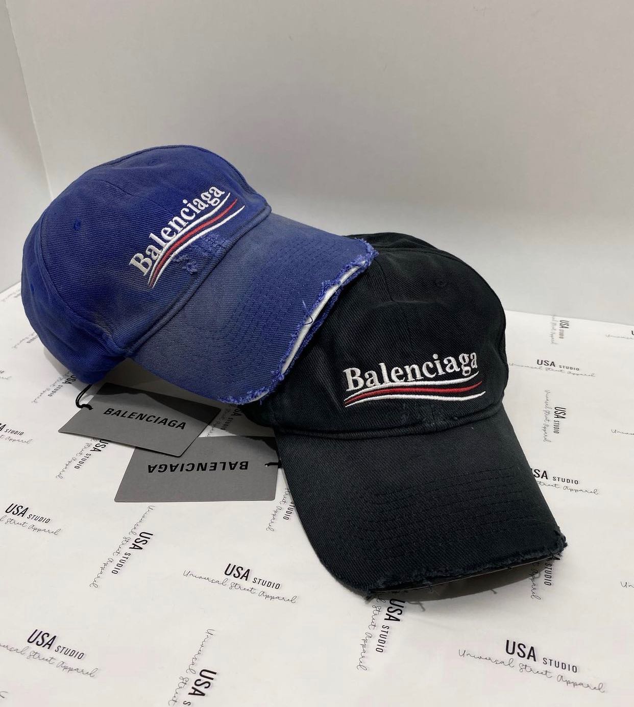  Balenciaga distressed cap