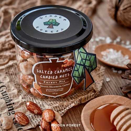 Salted Caramel Candied Nuts