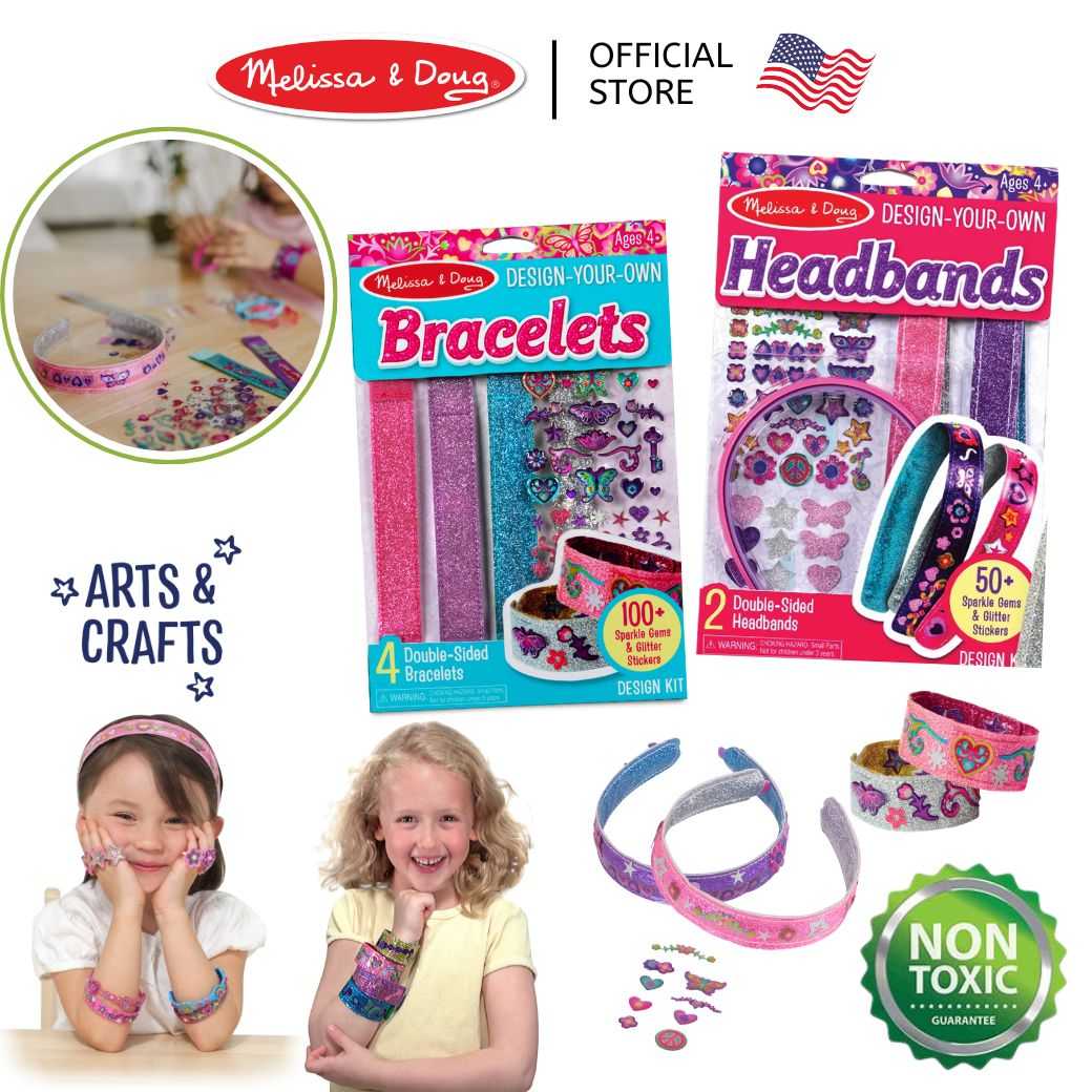 (ของแท้ USA) ชุดประดิษฐ์ DIY สร้อยข้อมือ Design-Your-Own Bracelets Melissa & Doug 4217/5548