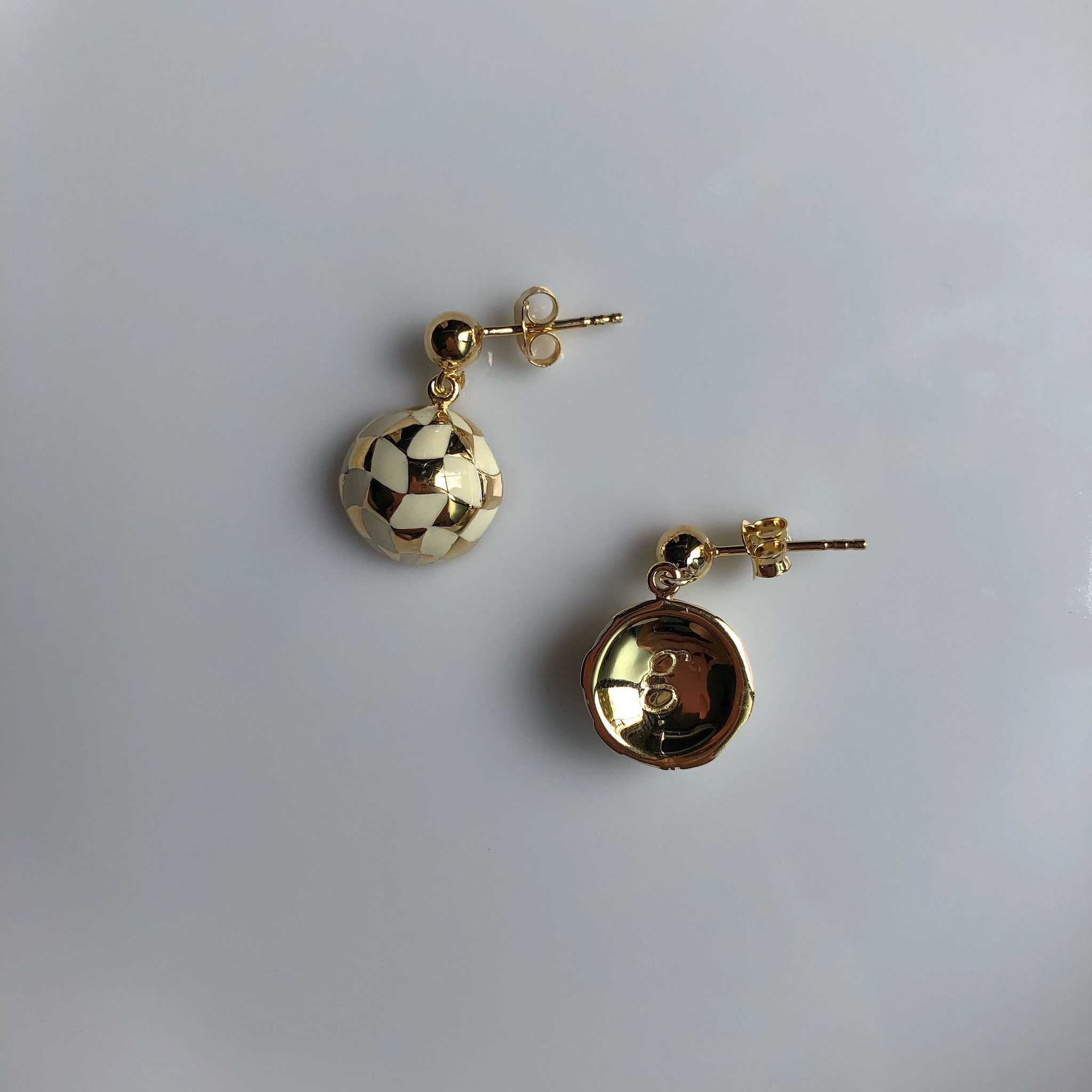 🌏earth earrings