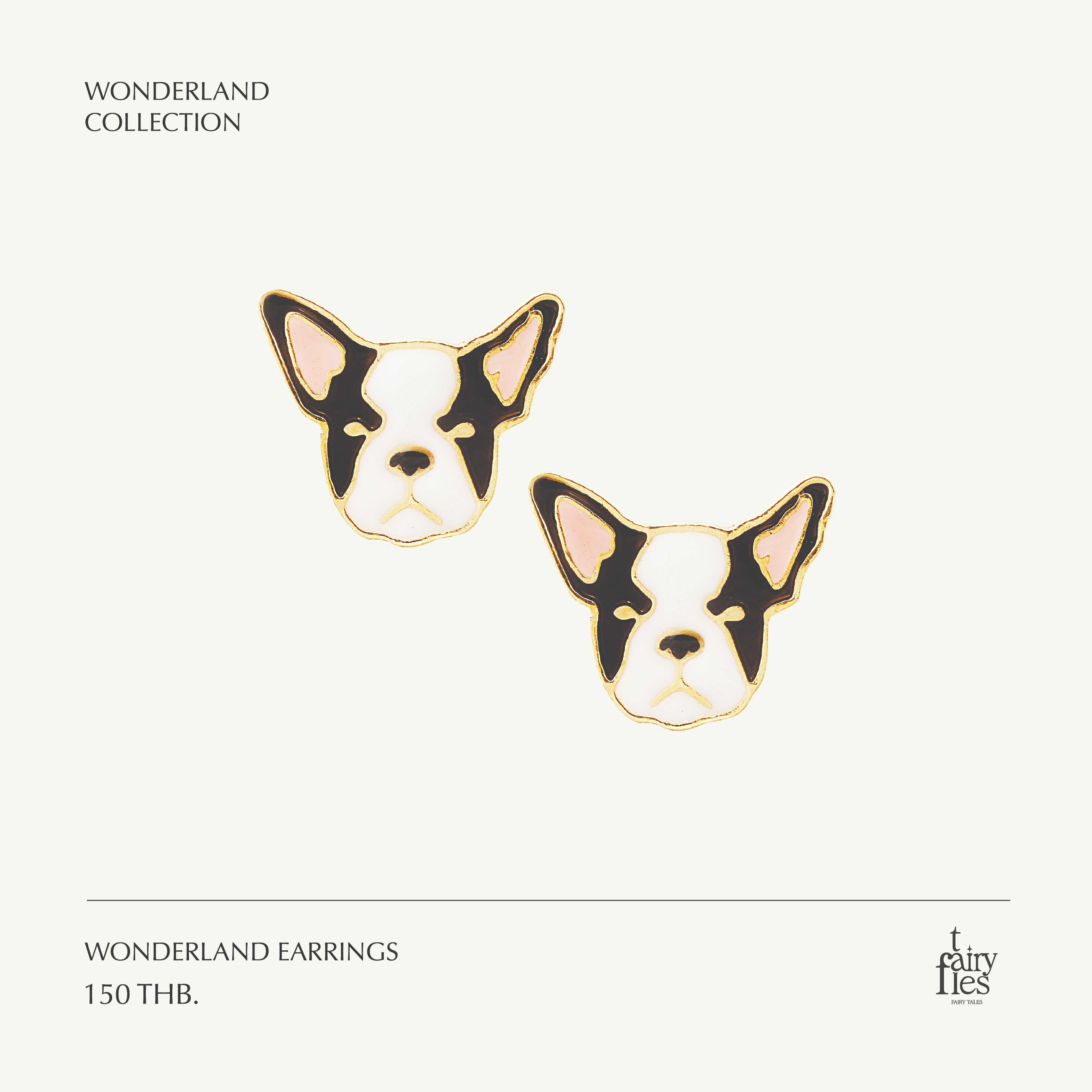 Wonderland Earrings/ต่างหูแฟชั่น แฟนซี น้องหมา