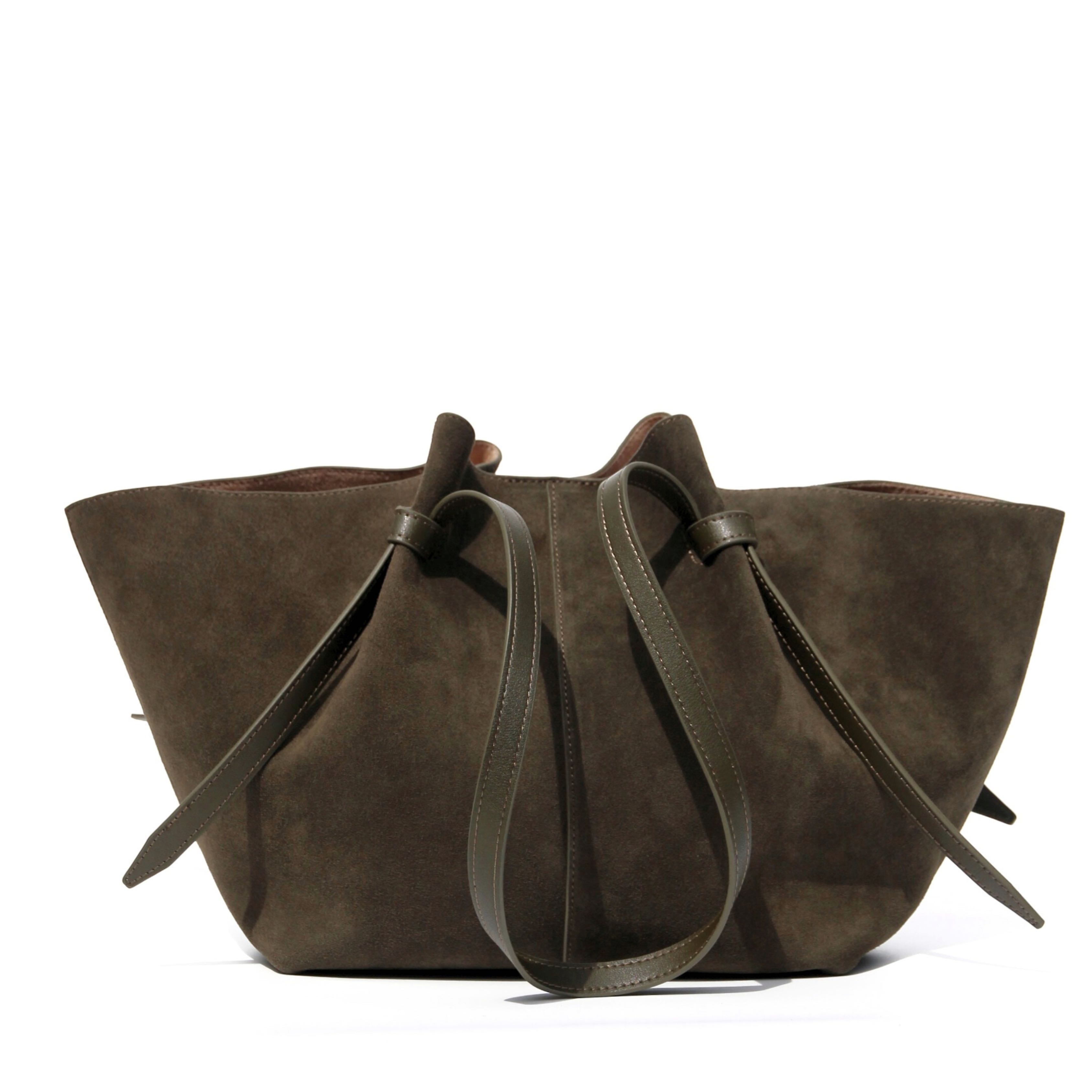 Opima Collection - Olive Green - Genuine Suede Leather