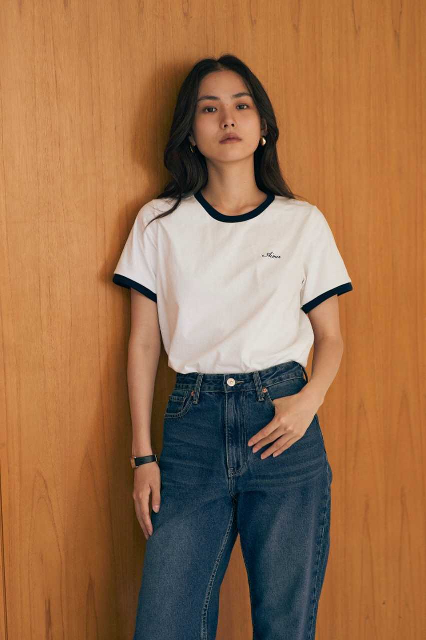 AIMER - Classic Ribbed Contrast T-Shirt