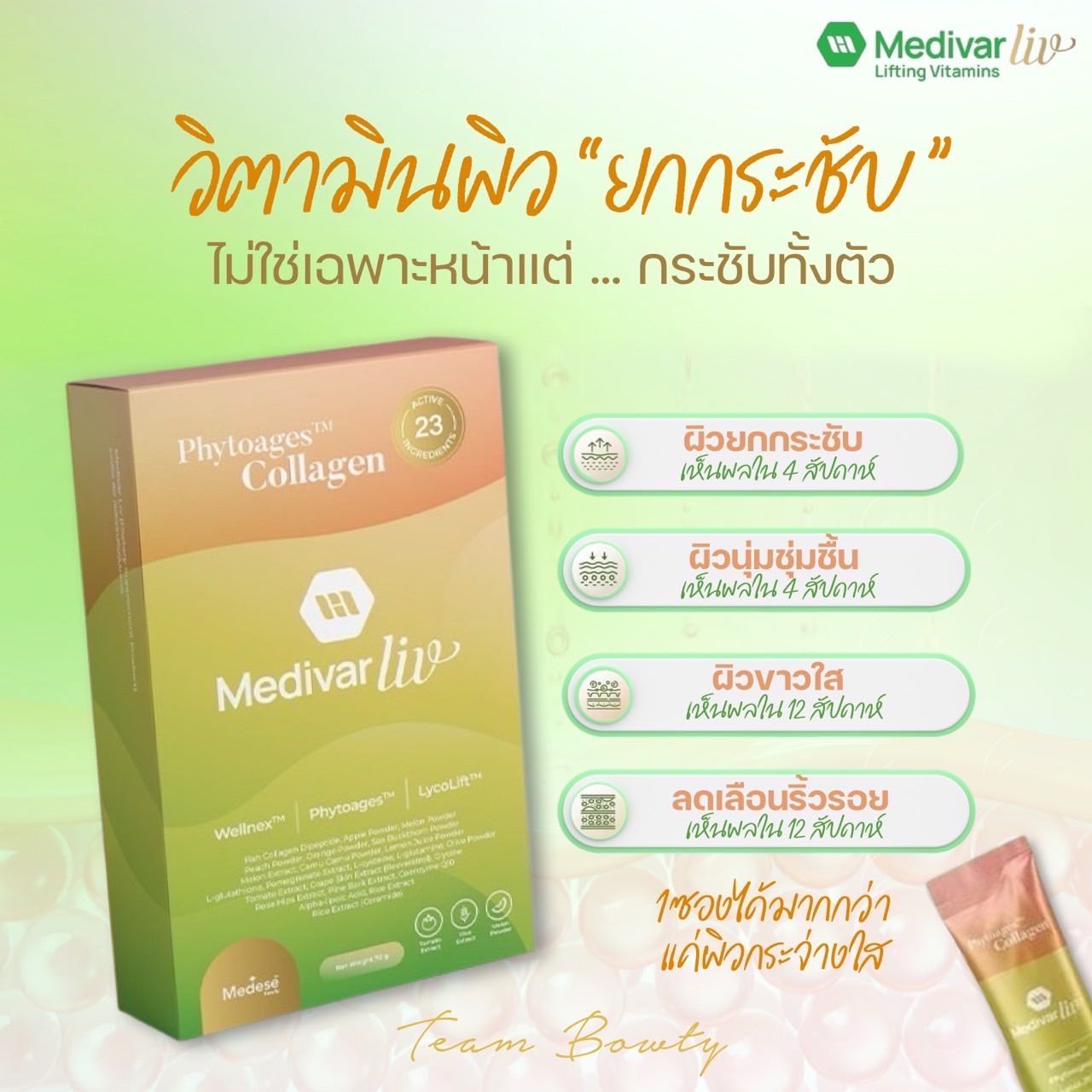 Medivar Liv💚 #วิตามินผิวยกกระชับ สูตรใหม่✨