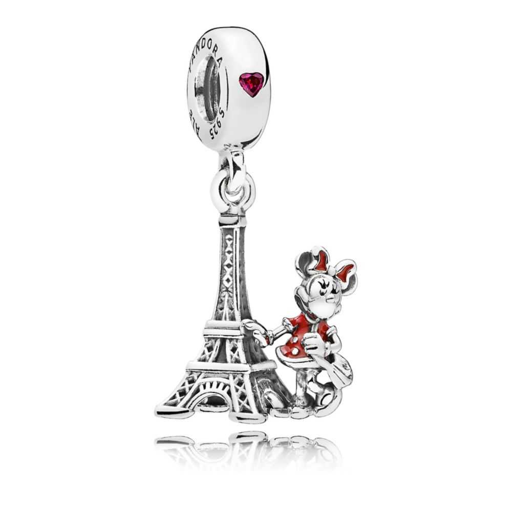Pandora Exclusive Disney Parks Minnie Mouse Eiffel Tower Charm