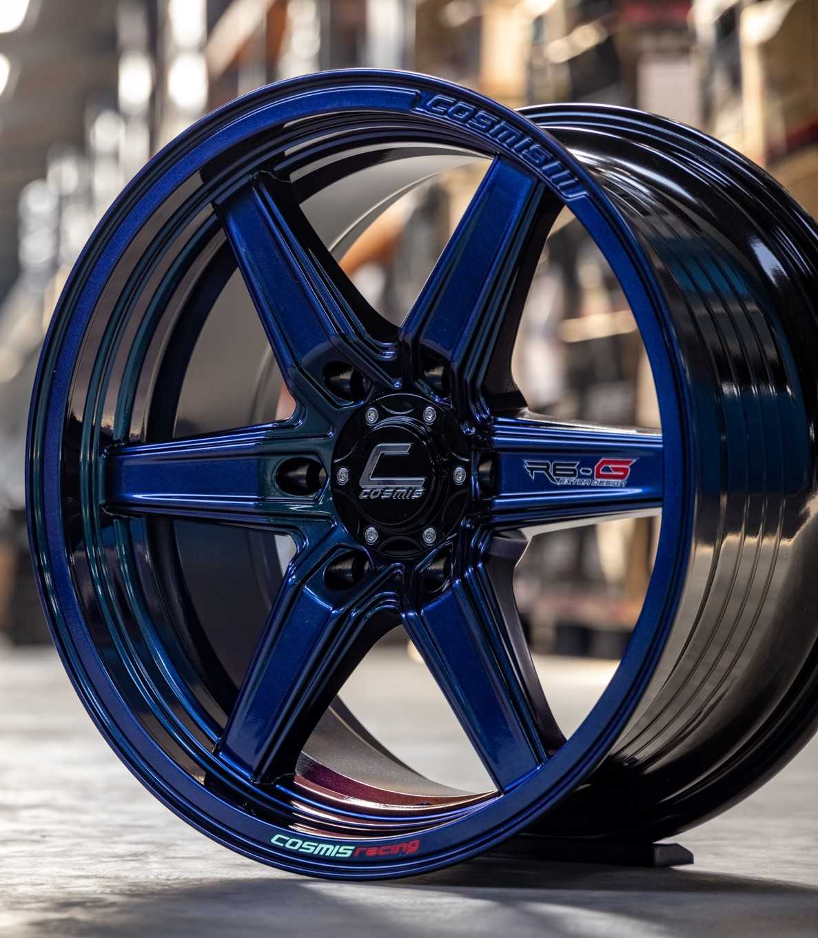 แม็กซ์ R6G(9964) 18X9.0 6X139.7 ET25 CB.106 POWERBLUE(สีน้ำเงินเฉดเพาเวอร์)Custum