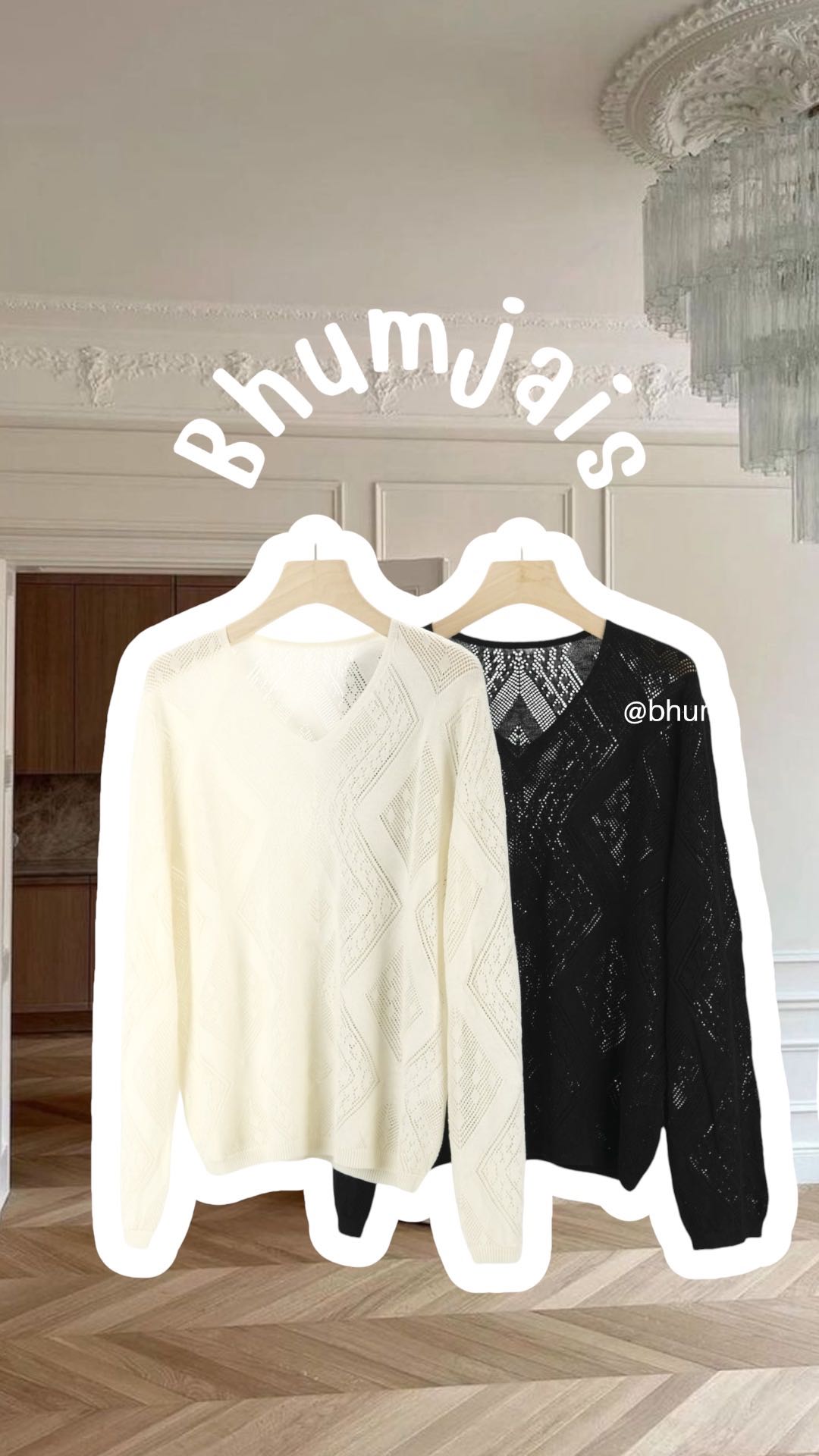 #BJknittingTop230929 (750THB)—black—