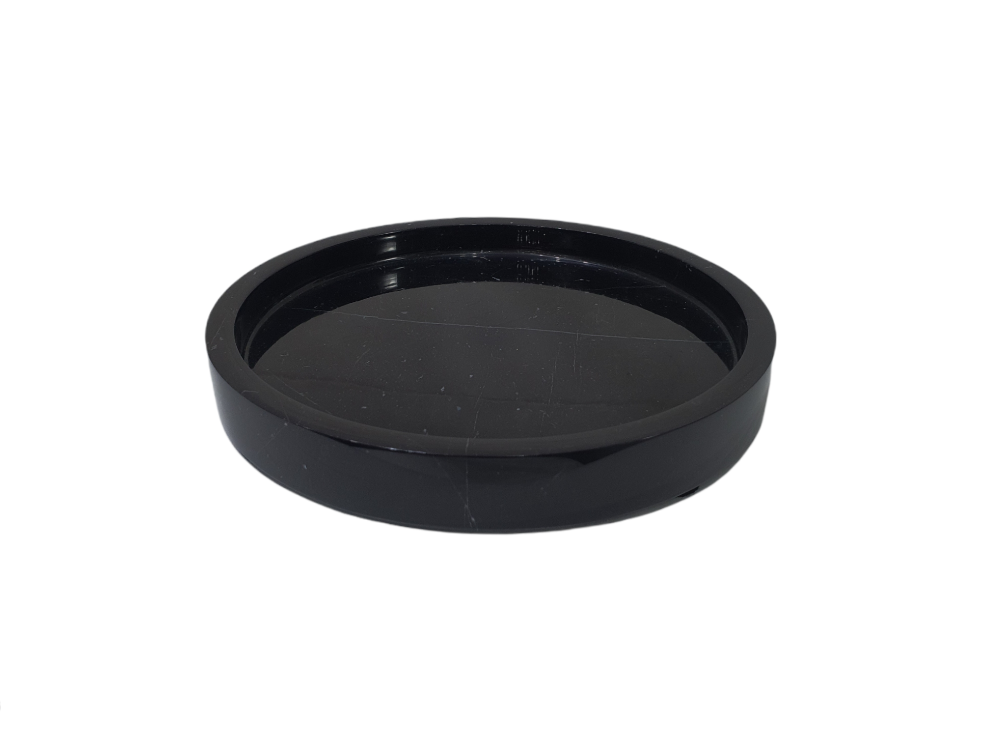 Tray, Marble, Black, 20 CM.