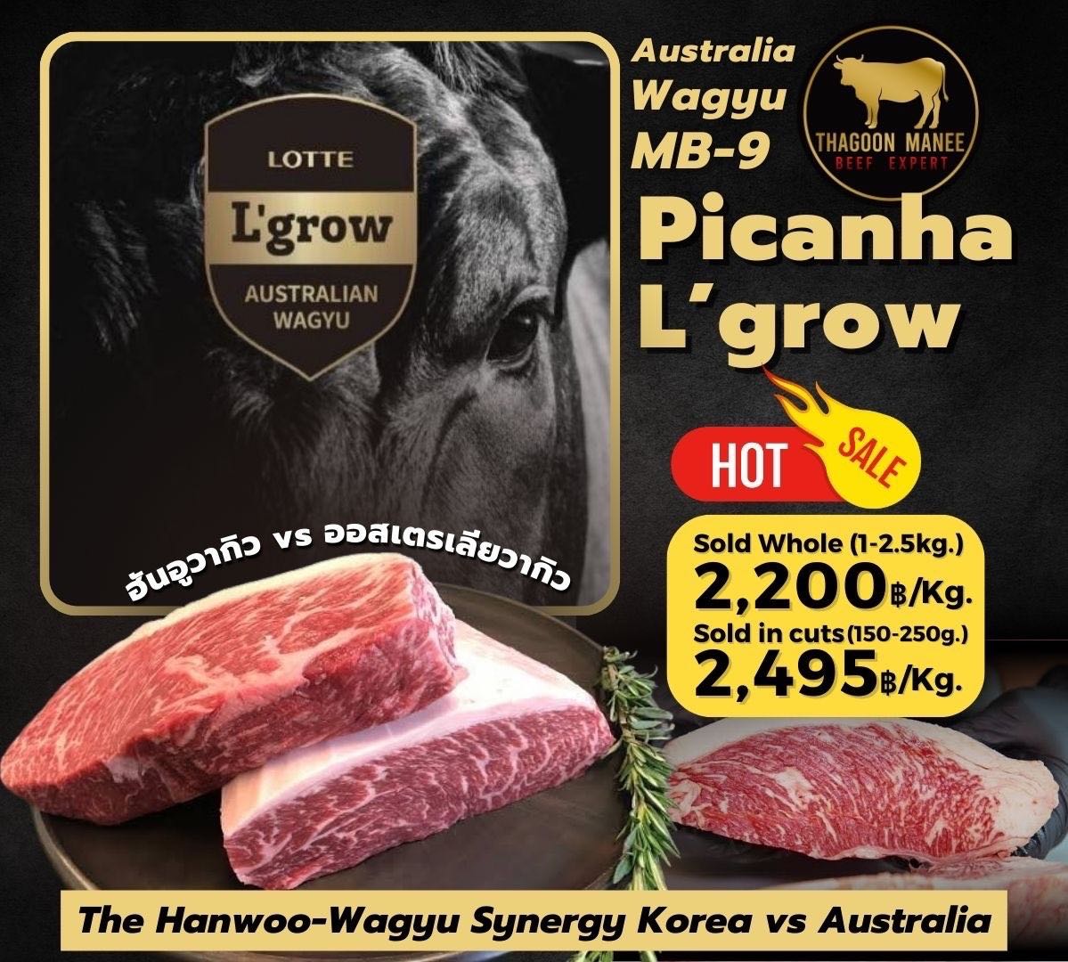 Hanwoo(L’grow)picanha MB8-9