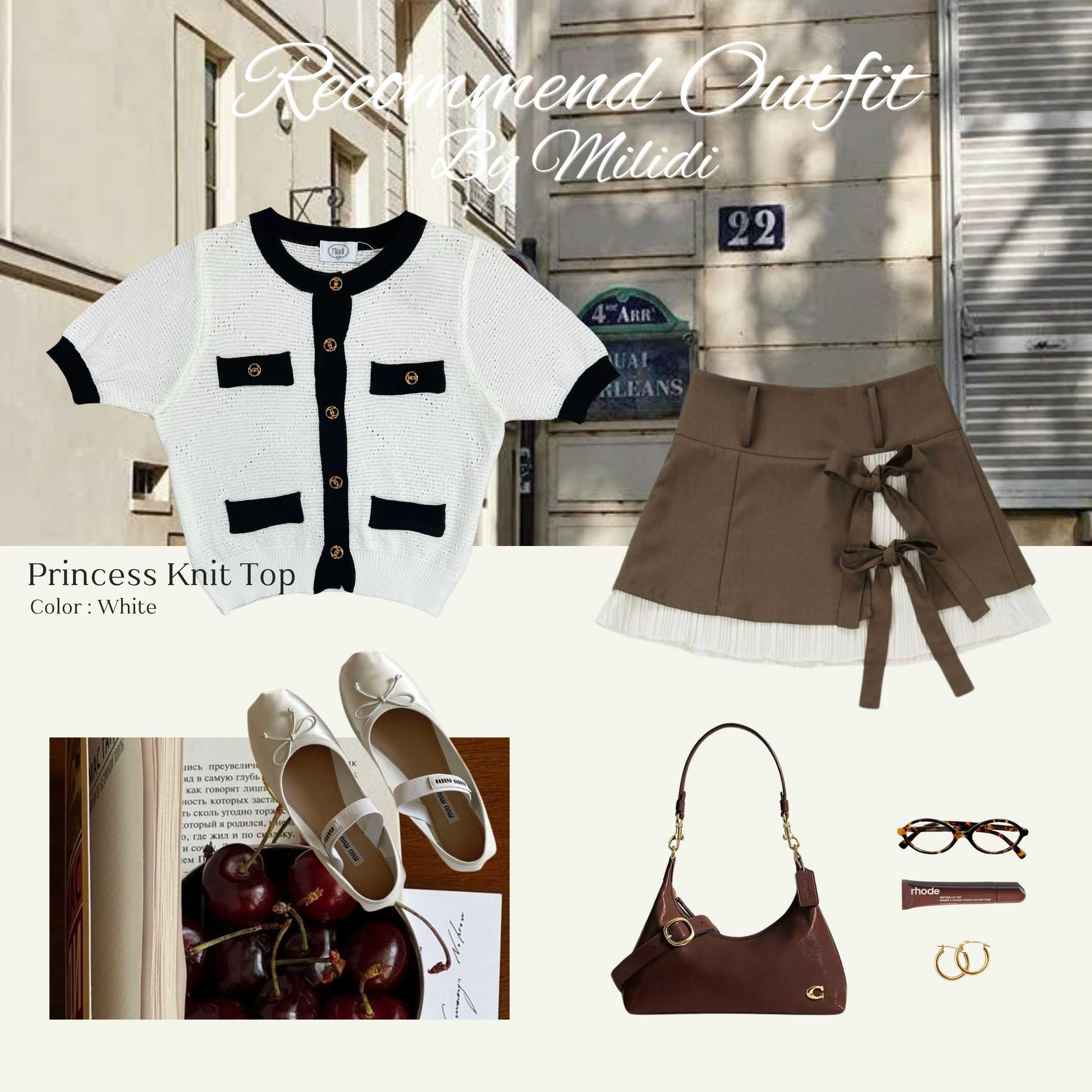 Princess Knit Top เสื้อไหมพรม Miladi