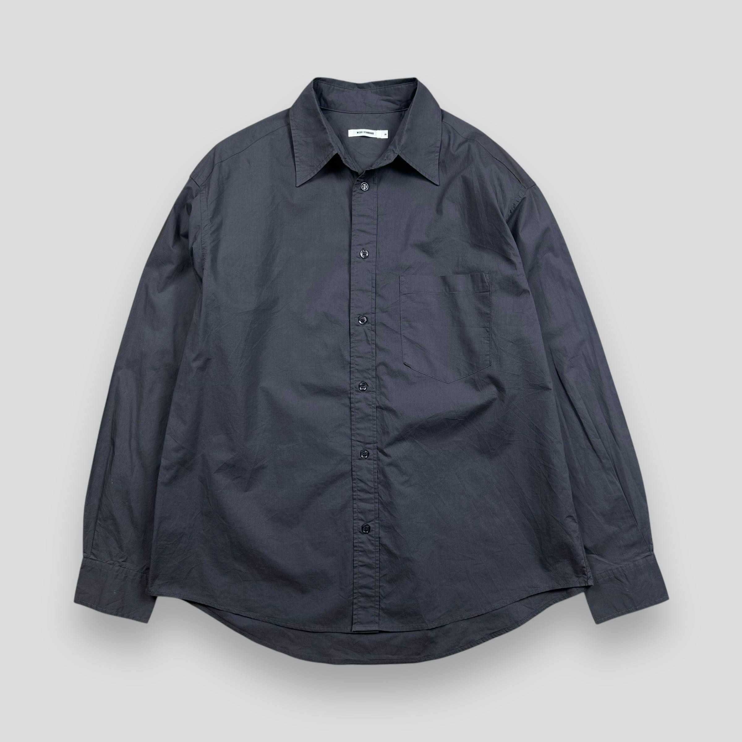 WEGO STANDARD OVERSIZED  COTTON POCKET SHIRT 