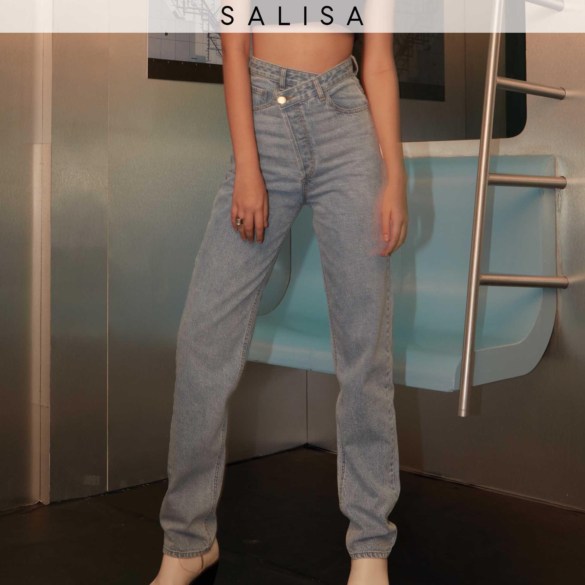 JEANS OVERLAP Bleach Blue