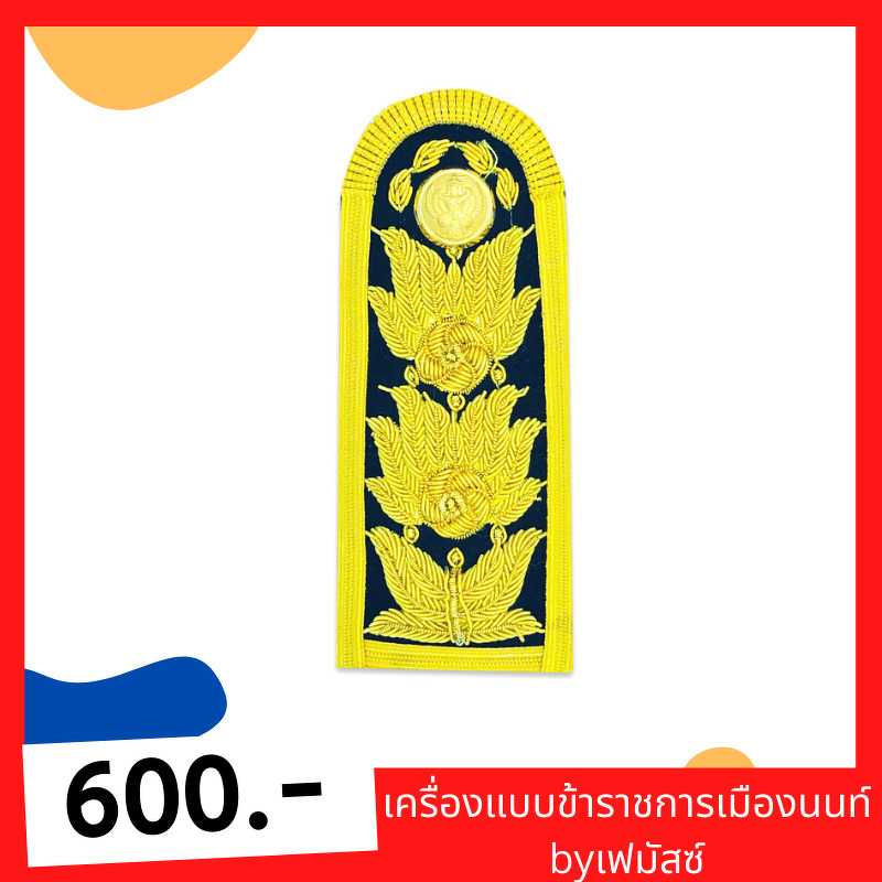 อินทรธนูข้าราชการc9 เชี่ยวชาญ ชุดปกติขาว