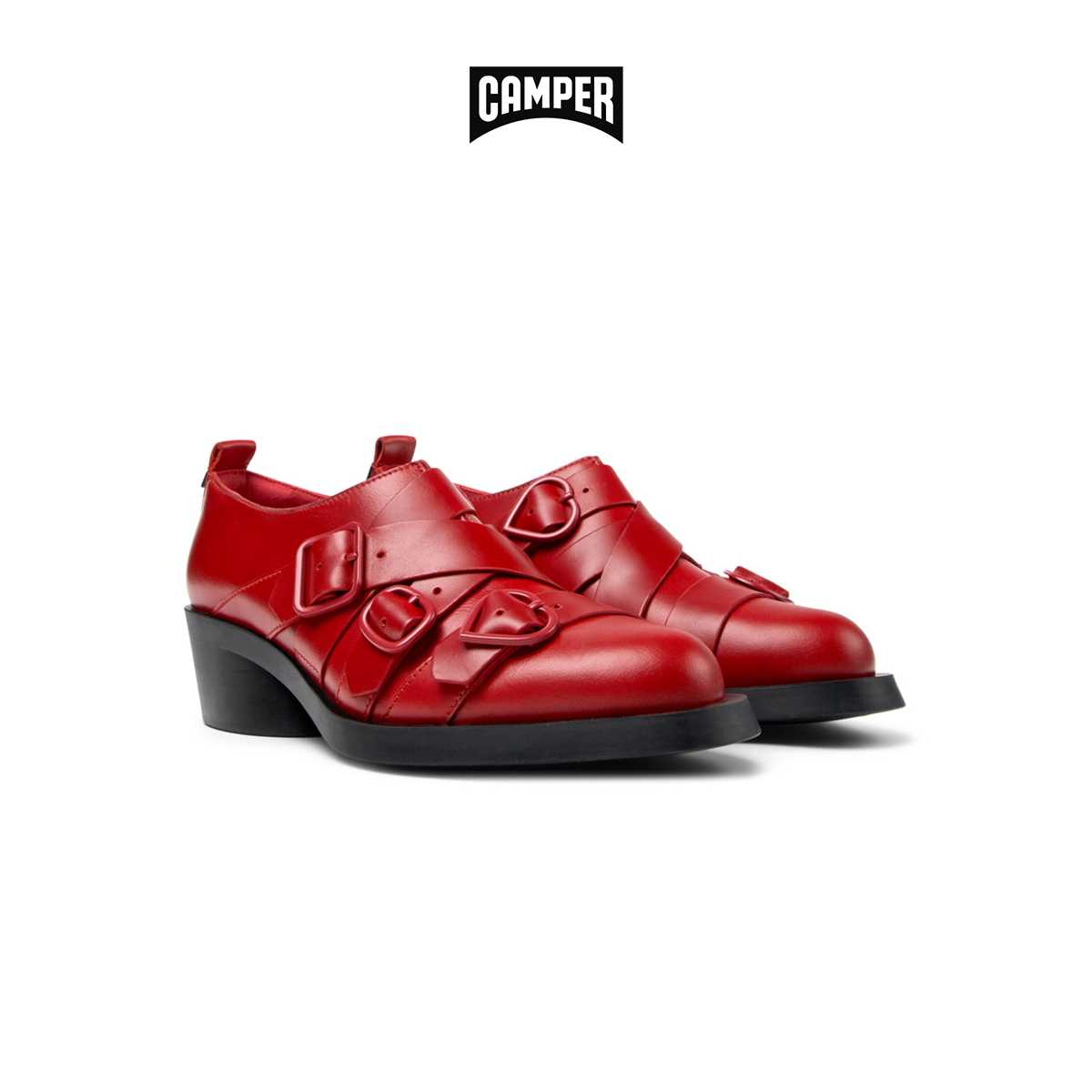 CAMPER รองเท้าส้นสูง ผู้หญิง รุ่น TWS สีแดง ( HEL -  K201671-002 )