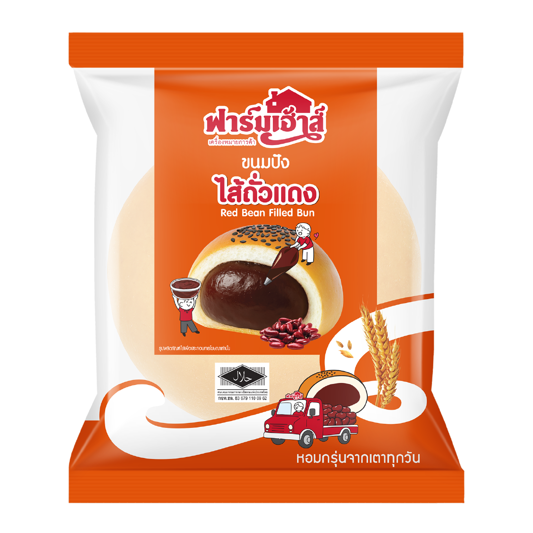 ขนมปังไส้ถั่วแดง รหัส 120510