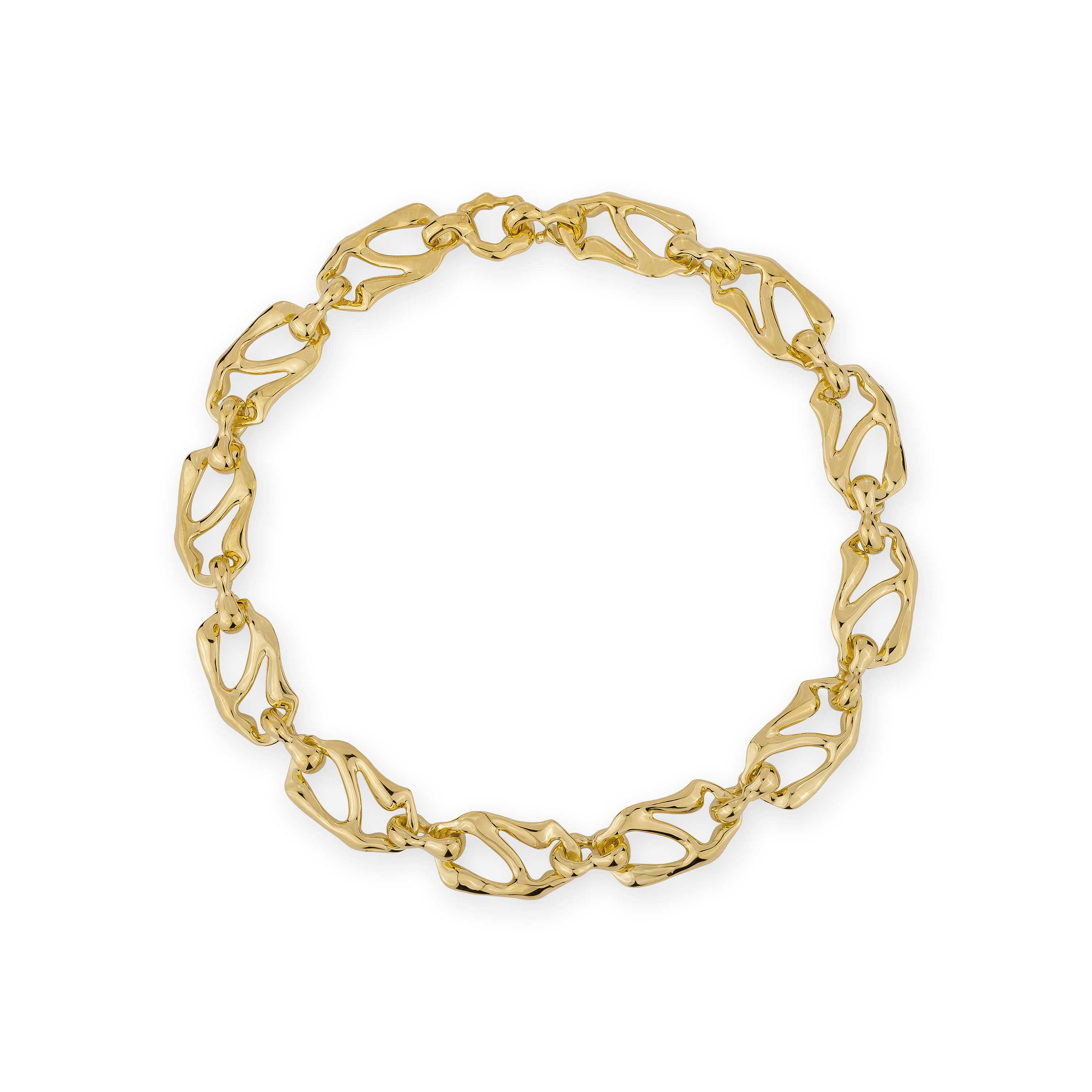 HOJ Signature Chain Choker Without CZ Stone- 34 cm.