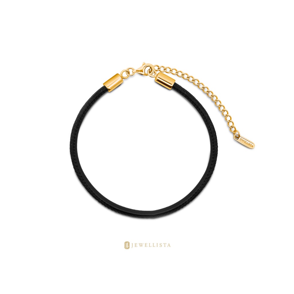 Jewellista สร้อยข้อมือ เชือกหนัง รุ่น Onyx