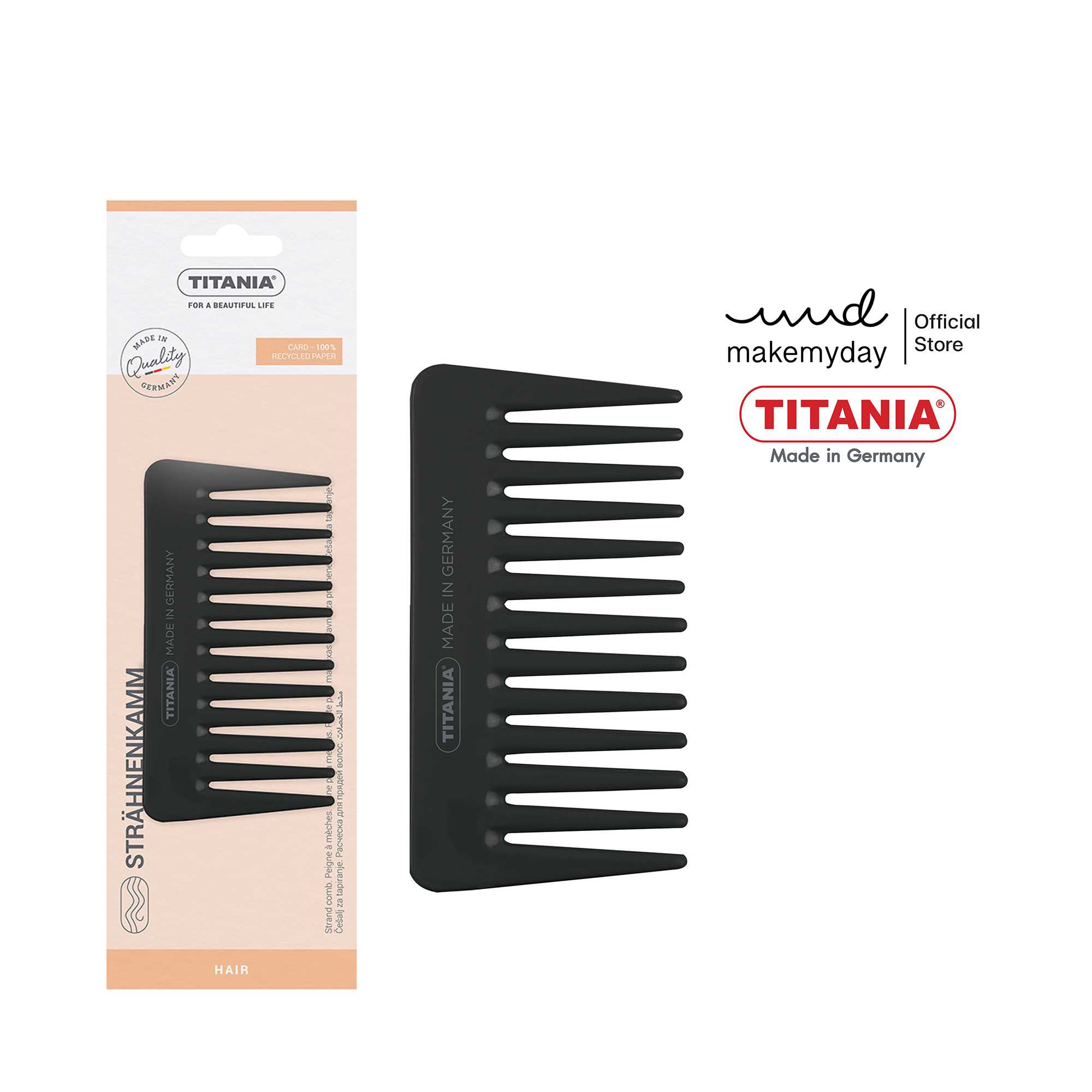 TITANIA Streaking comb 11.5 cm หวีซี่ขนาดเล็ก นำเข้าจากเยอรมัน