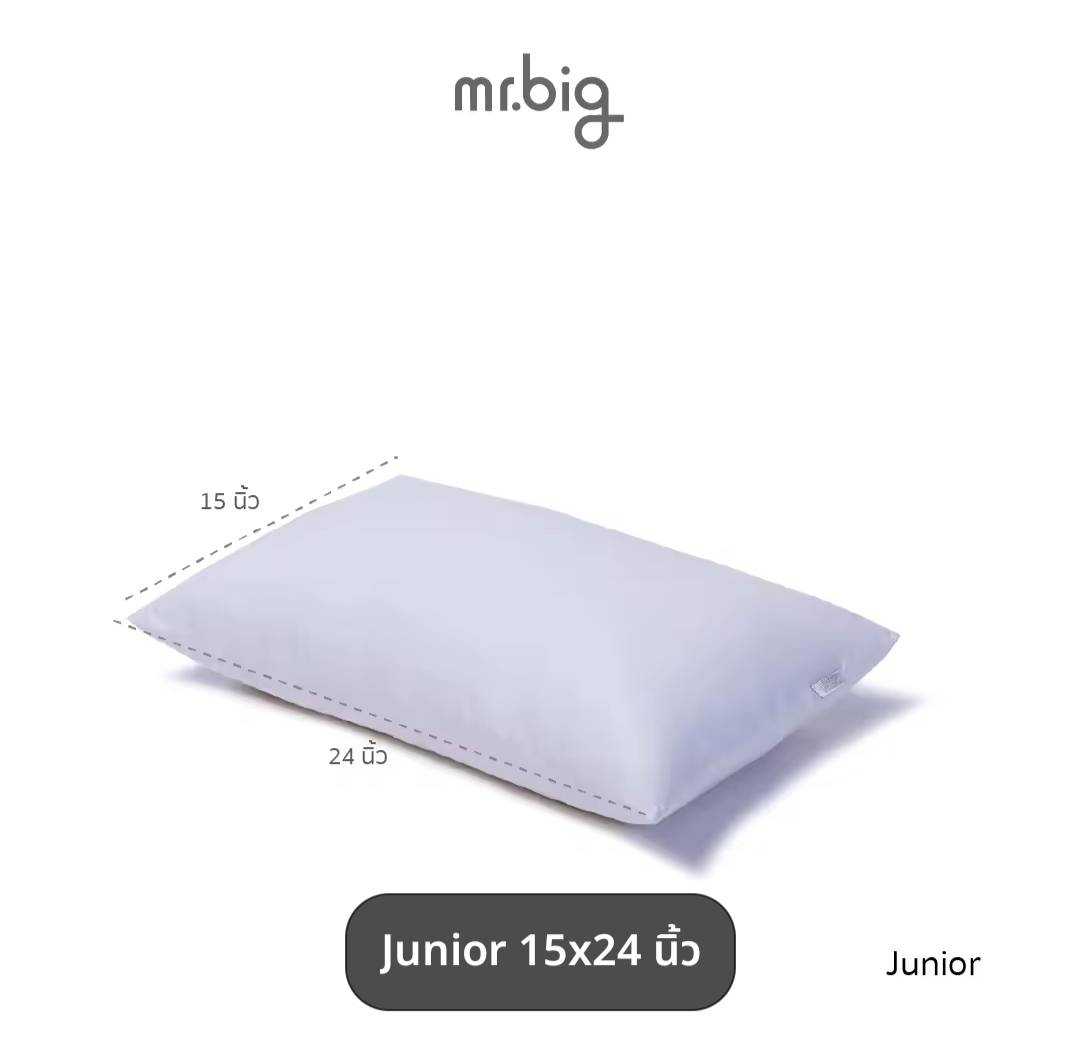 mr.big Junior Pillow : หมอนหนุนสำหรับเด็กหรือหมอนอเนกประสงค์ พร้อมปลอกผ้าฝ้าย