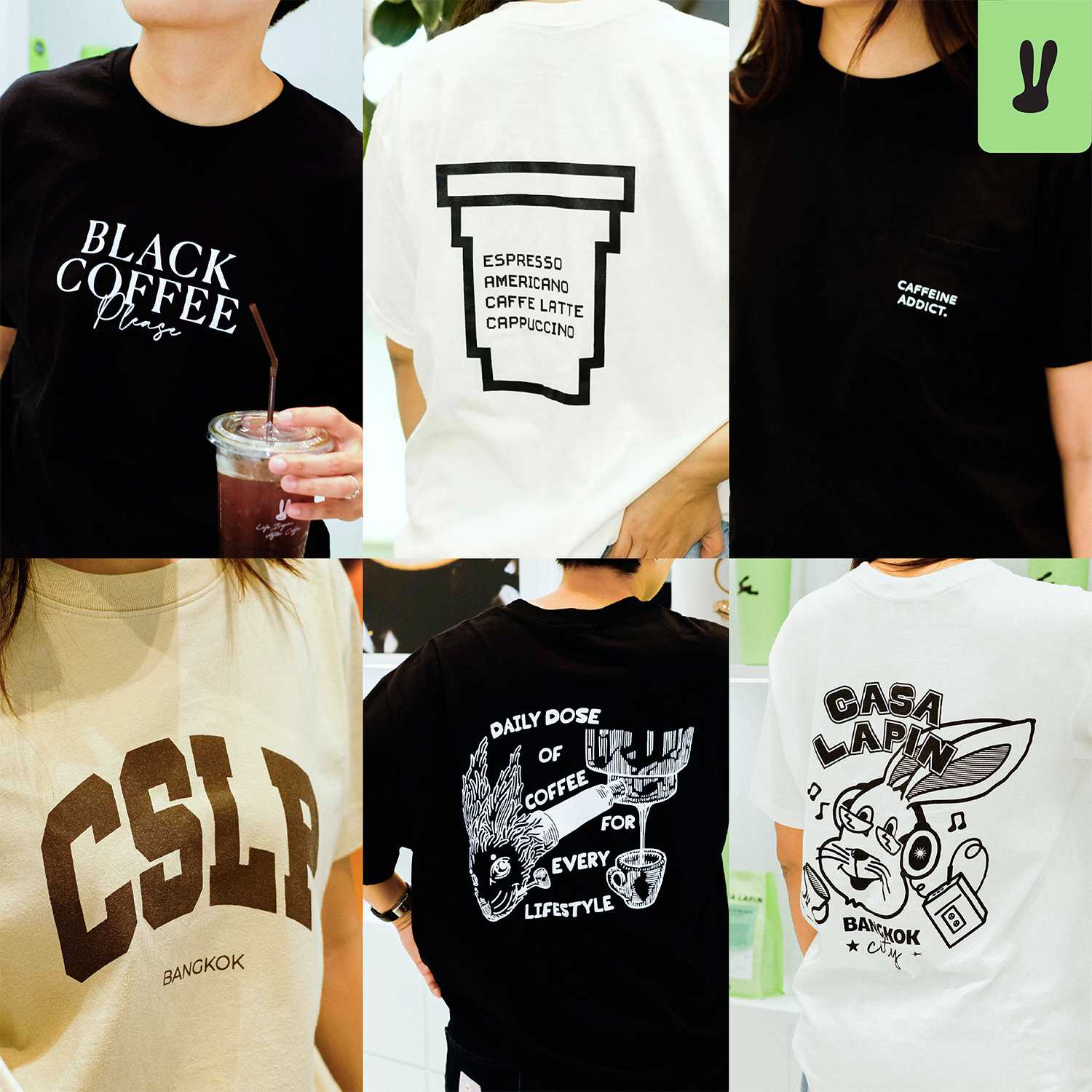 CASA LAPIN T-Shirt Cotton | เสื้อยืดคอกลม | เนื้อผ้าคอตตอน