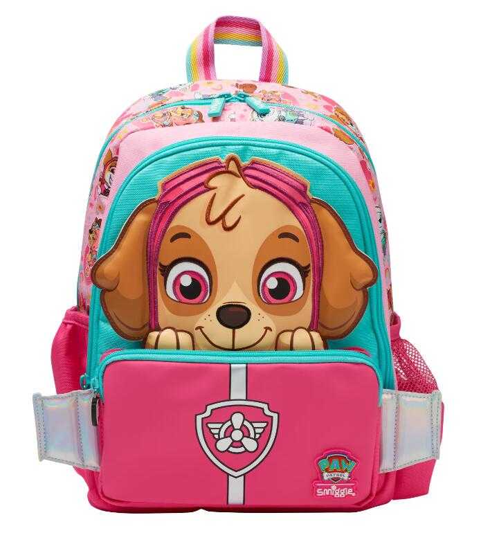 กระเป๋านักเรียนSmiggle กระเป๋า ลายpaw pink ขนาด 14 นิ้ว ของแท้ พร้อมส่งในไทย💕✔