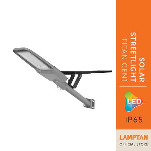 LAMPTAN โคมไฟถนนกำลังวัตต์สูงพลังงานแสงอาทิตย์ Solar Split Streetlight Titan Gen1  1000w แสงขาว
