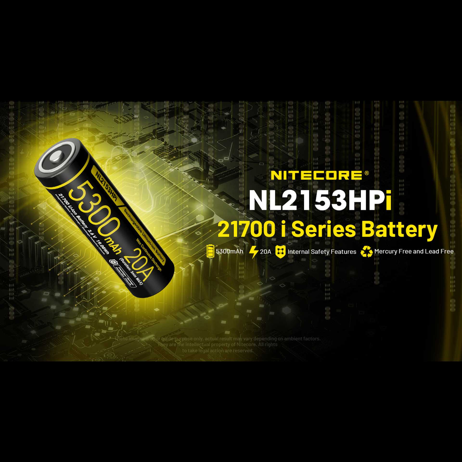 ถ่านไฟฉาย Nitecore NL2153HPi แบรนด์ Nitecore