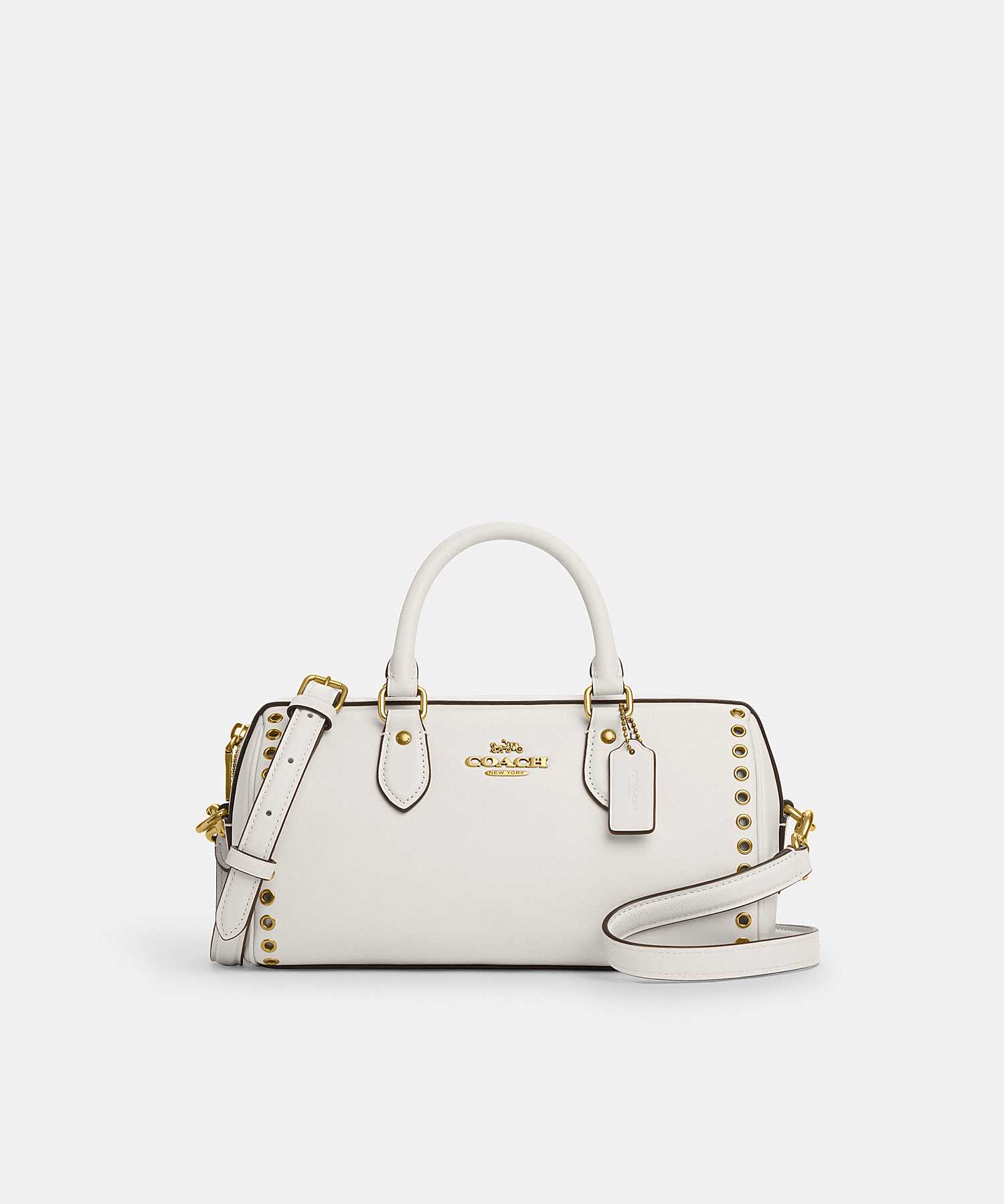COACH ROWAN LONG SATCHEL BAG WITH GROMMETS CY644 B4/HA