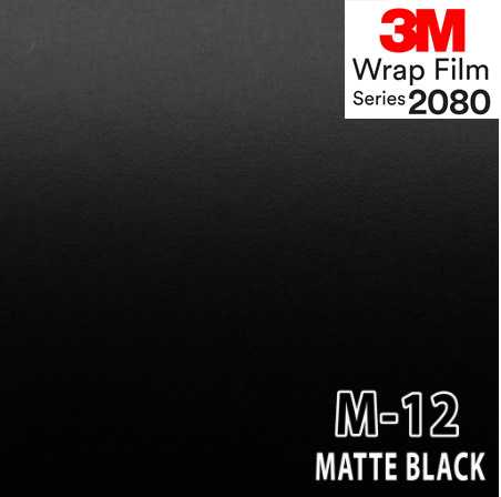 3M Wrap Film series 2080 M12 แท้ 100%  สติ๊กเกอร์ติดรถ สีดำด้าน