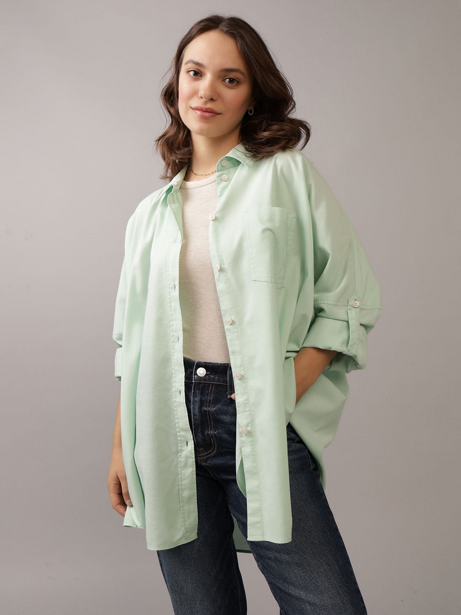 เสื้อ ผู้หญิง 5971 INTL CORE GO BIG SHIRT PC DYE ( 035-5971-767 )