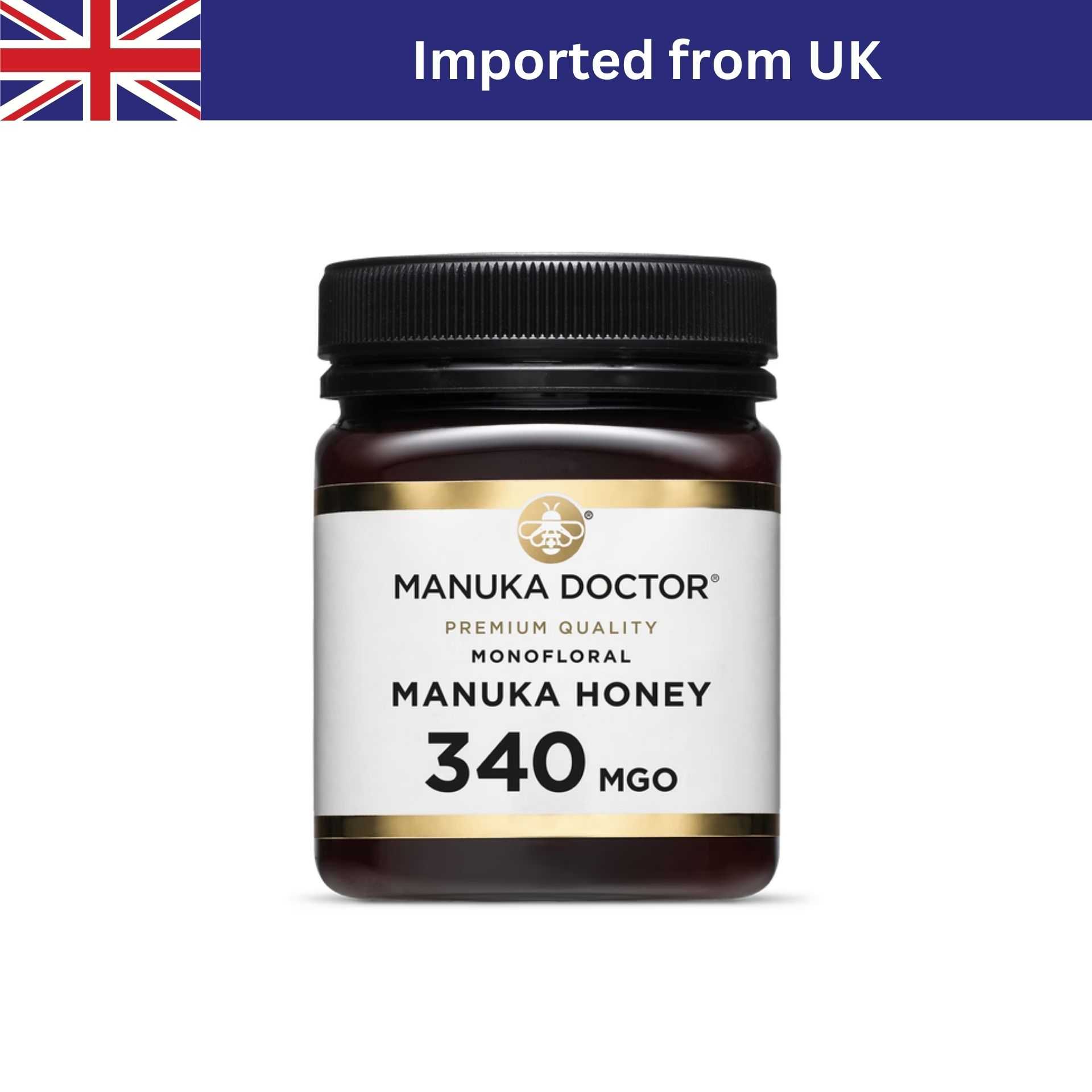 Manuka Doctor Premium Monofloral Manuka Honey MGO 340 (250ml) | น้ำผึ้งมานูก้า โมโนฟลอรัล