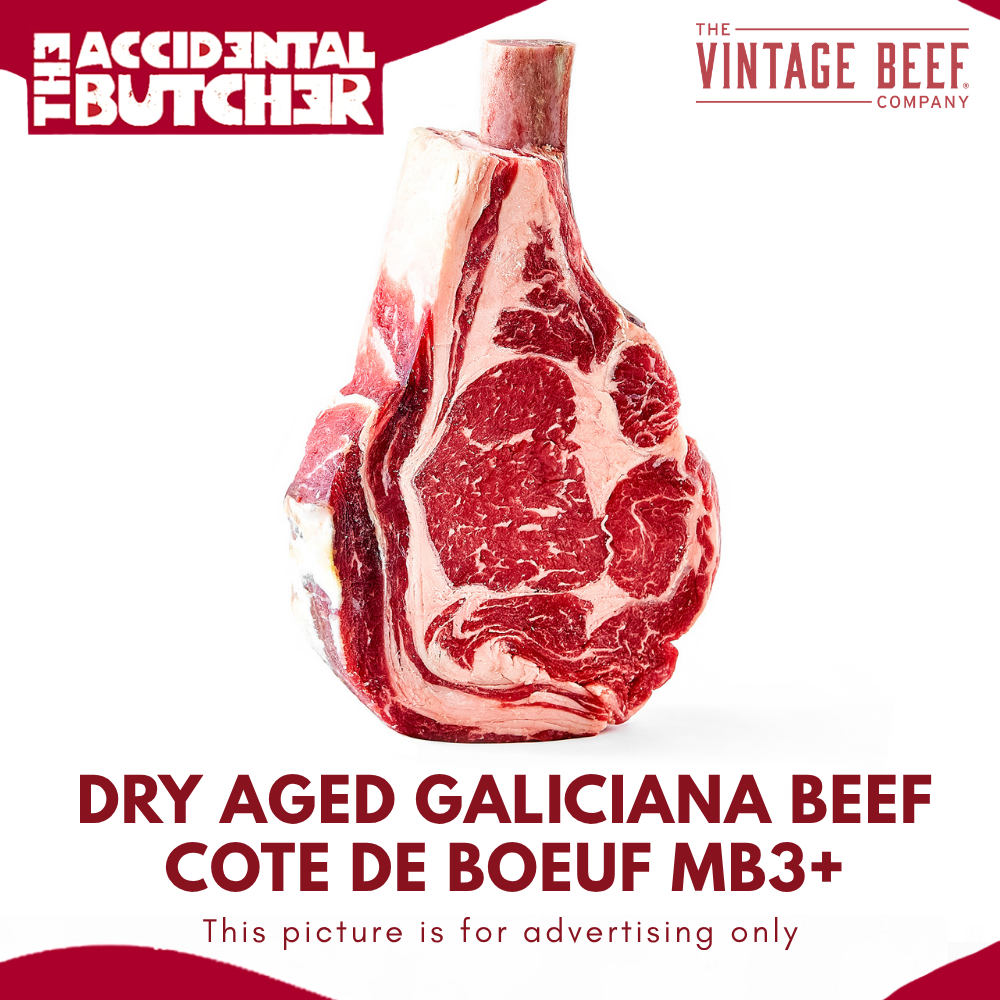 Dry Aged Vintage Galiciana Beef Cote de Boeuf MB3+ (800-900g)