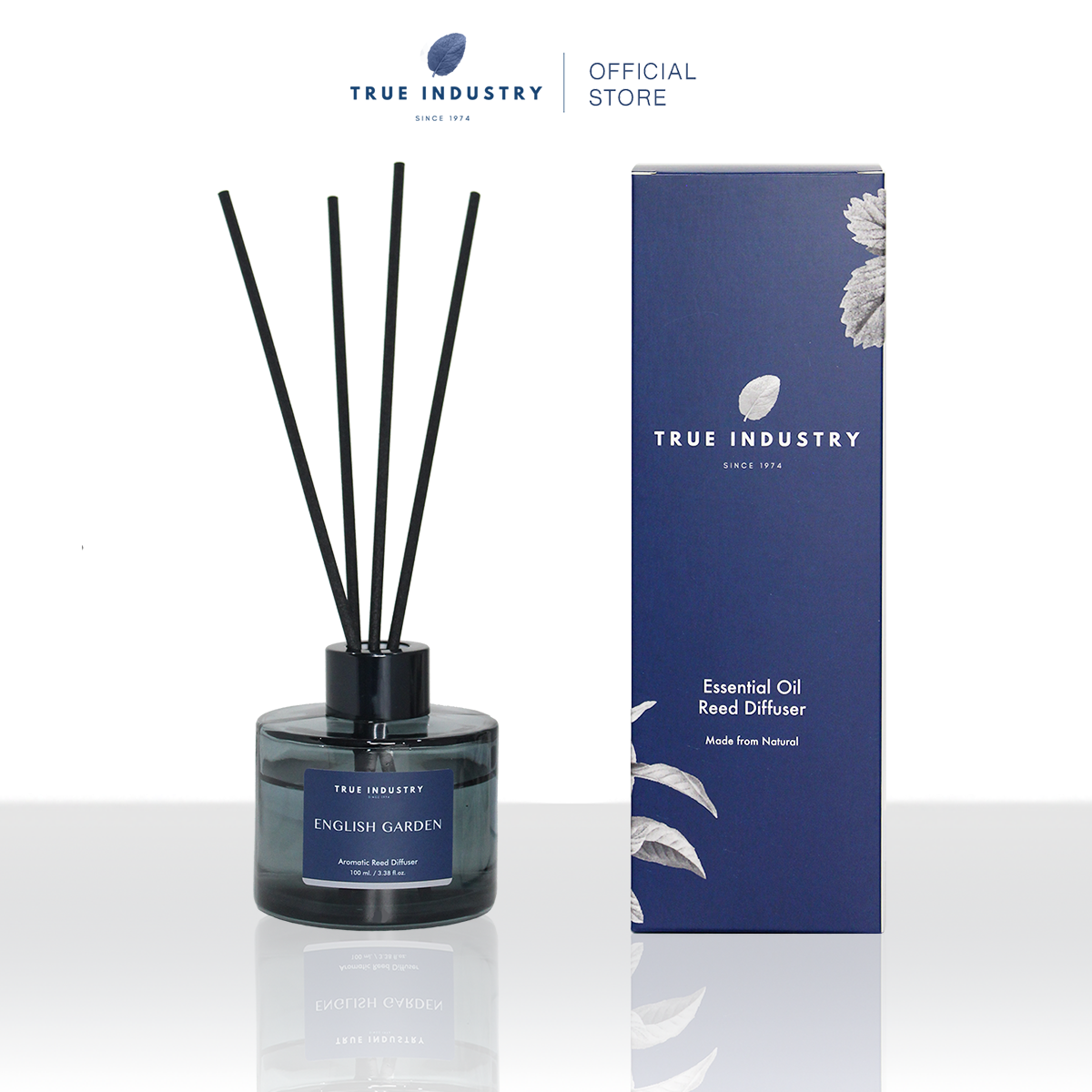 ก้านไม้หอมปรับอากาศ กลิ่นอิงลิชการ์เดน  100 ml. (English Garden Essential Oil Premium Reed Diffuser)