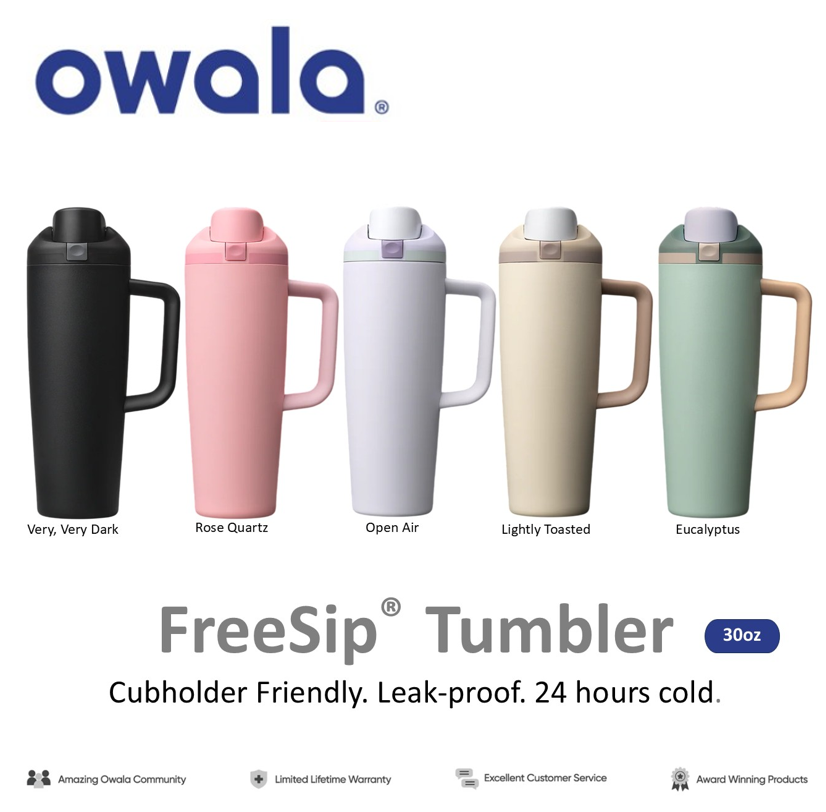Owala FreeSip® Tumbler 30oz Stainless Water bottles กระบอกน้ำ สแตนเลส เก็บอุณหภูมิ BPA-Free