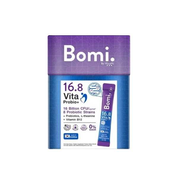 BOMI 16.8 Vita Probio+ ผลิตภัณฑ์เสริมอาหารโพรไบโอติก สำหรับผู้ใหญ่ จำนวน 14 ซอง
