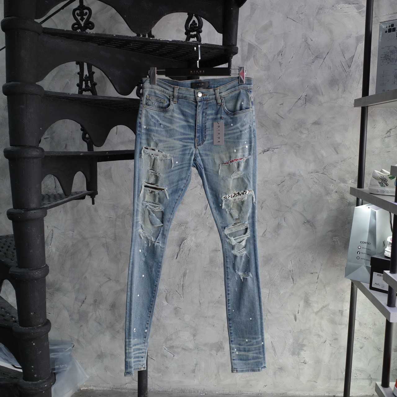 AMIRI ART PATCH OG BATCH DENIM