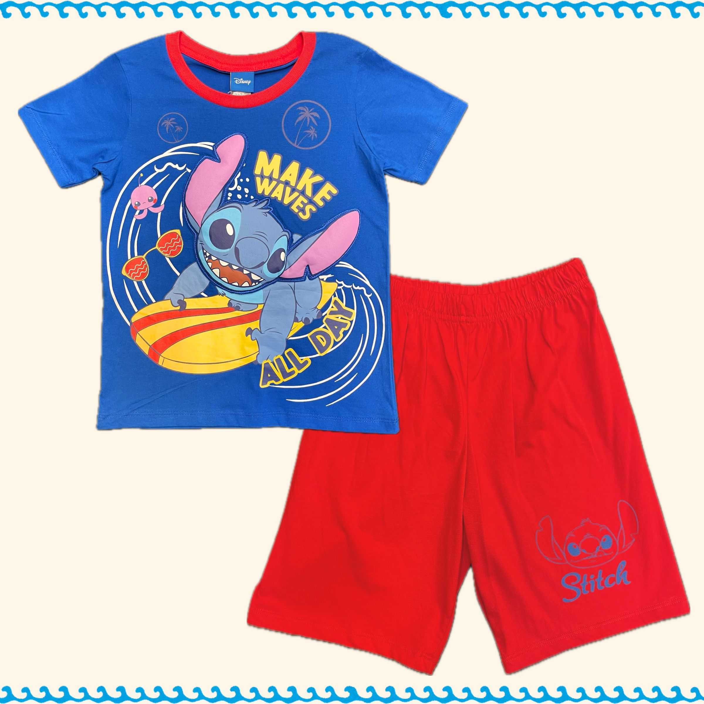Stitch make waves Set Blue/Red Size 1