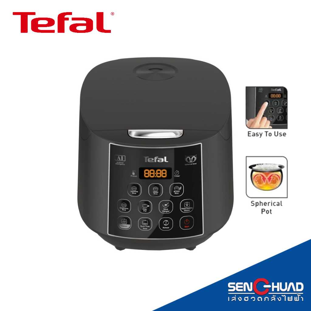 Tefal หม้อหุงข้าว EASY RICE PLUS รุ่น RK736B ความจุ 1.8 ลิตร