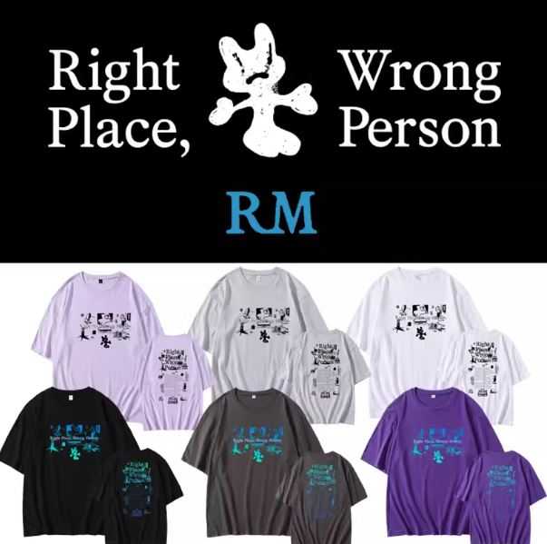 Pre-Order | เสื้อยืด BTS RM : Right Place, Wrong Person